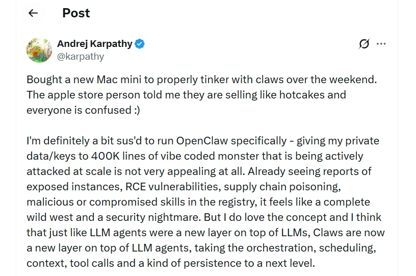 카파시의 x.com post