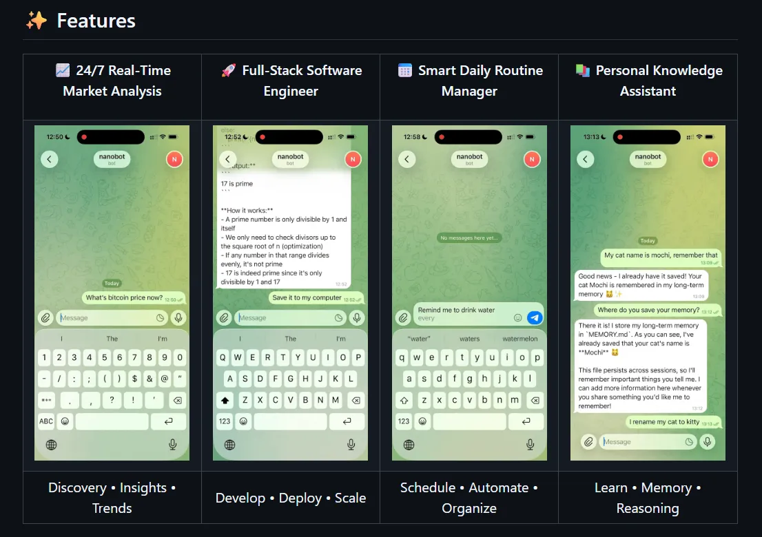 nanobot github readme
